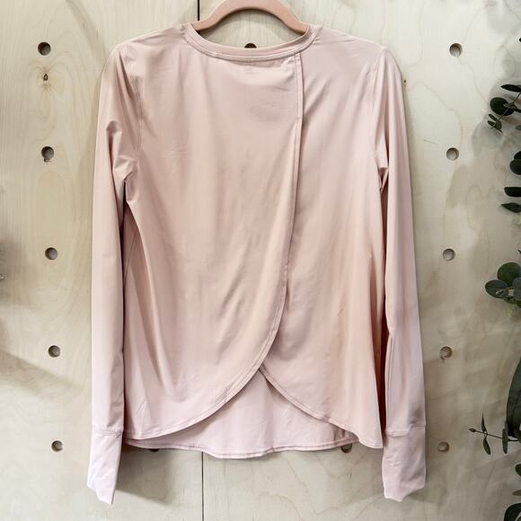 ATHLETA Sunlover UPF Top Size Small Tulip Back Active Workout Top Light Pink - Picture 7 of 14
